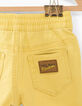 Bermuda jaune moyen en maille knitlook bébé garçon -4