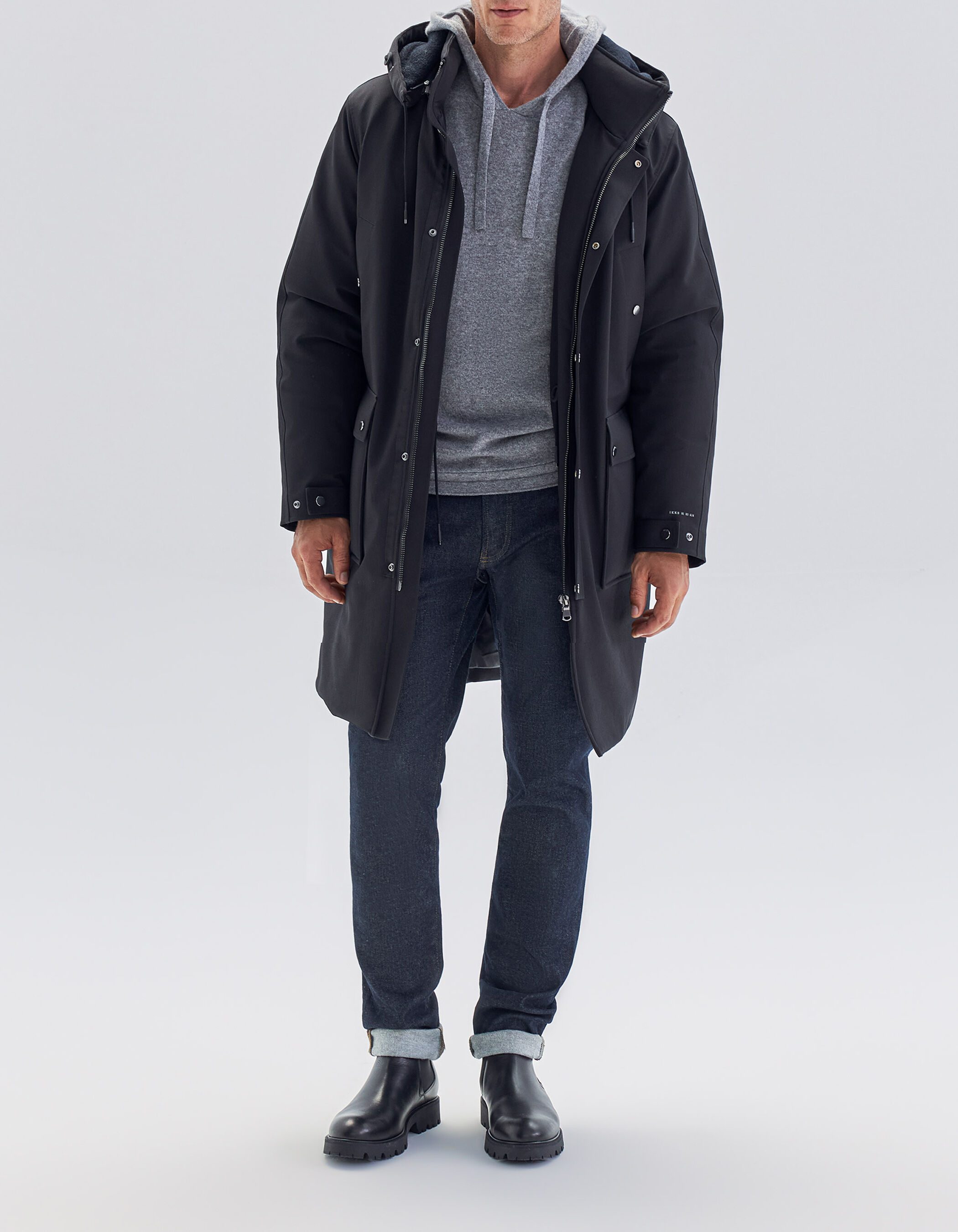 Parka ikks best sale homme bleu marine