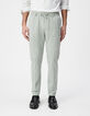 Pantalon de costume vert amande Homme-2
