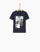 Boys' navy skateboarder T-shirt -2
