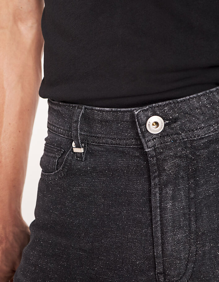 Men’s black marl effect Jorgen SLIM jeans - IKKS