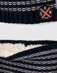 Gorro y cuello navy rayas blancas punto bebé niño -4