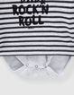Baby’s putty marl organic cotton bodysuit with ruffles-4