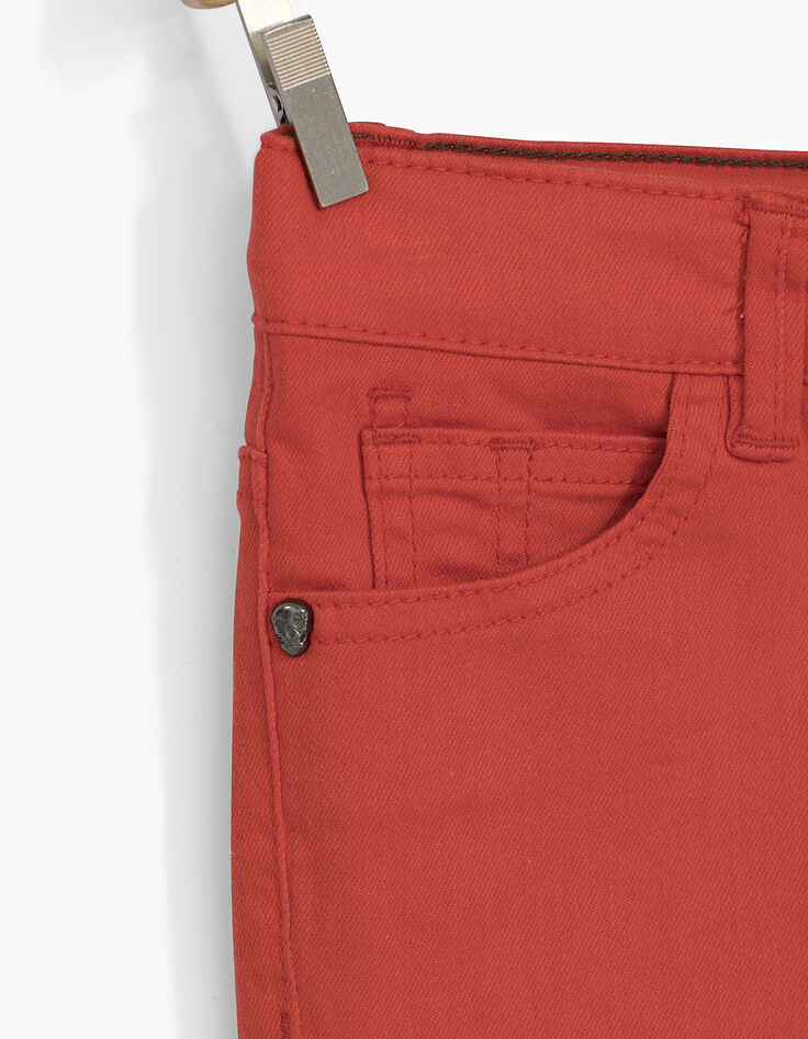 Jean orange garçon -5