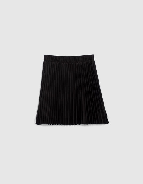Girls’ black pleated short skirt - IKKS