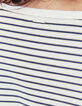 Women’s slogan sailor stripe-style jersey T-shirt-5