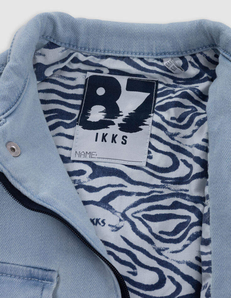Baby boy blue denim jacket-5