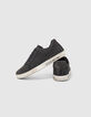 Boys’ dark grey suede trainers-1