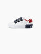 Deportivas blancas con velcro Niño-4