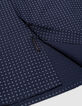 Marineblaues Herrenhemd REGULAR mit grafischem Aufdruck-8