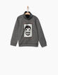 Sweat  brodé carte sequins réversibles garçon-3