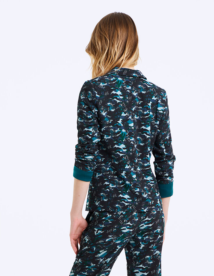Americana de crepé estampado jungle mujer-3