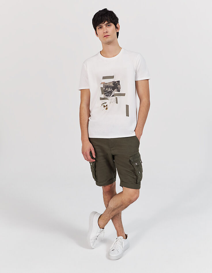 Tee-shirt off white visuel herbier Homme-6