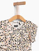 Robe pêche à imprimé tachiste fille-5