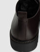 Zapatos derby con plataforma en piel ciruela para hombre-8