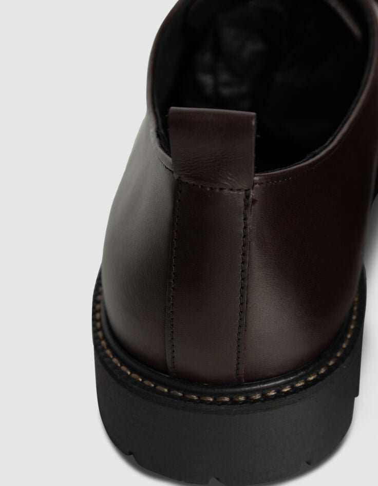 Zapatos derby con plataforma en piel ciruela para hombre-8 Zapatos derby con plataforma en piel ciruela para hombre-8