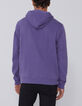 Sweat violet à capuche molleton Homme-3