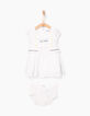 Witte jurk met borduursel voor babymeisjes-2