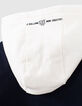 Navy sweater met witte kap jongens -6