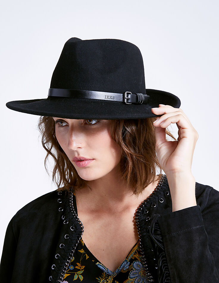 Chapeau noir femme-5