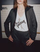 Weißes Damen-T-Shirt mit E-Gitarre GIBSON-1