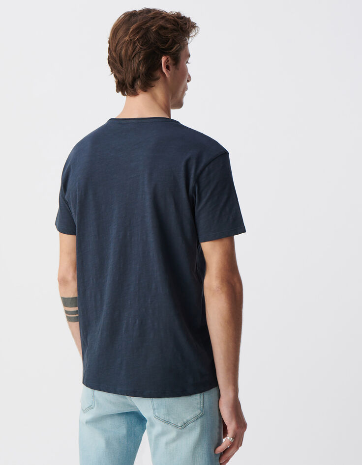 Men’s ink organic cotton Essential crew neck T-shirt-3