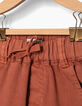 Pantalon terracotta élastiqué bébé garçon -3