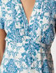 Robe LENZING™ ECOVERO™ imprimé faïence bleu Femme-5