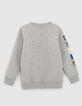 Boys’ grey IKKS–STAR WARS™ embroidered sequin sweatshirt-3
