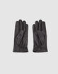 Guantes de cuero negro y caqui mujer-3
