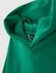Groene cropped sweater flocking rug meisjes-6