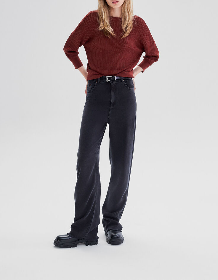 Tomette omkeerbare trui pointellebreisel lurex Dames-6
