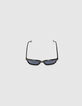 Sonnenbrille schwarz, rechteckig Herren-4