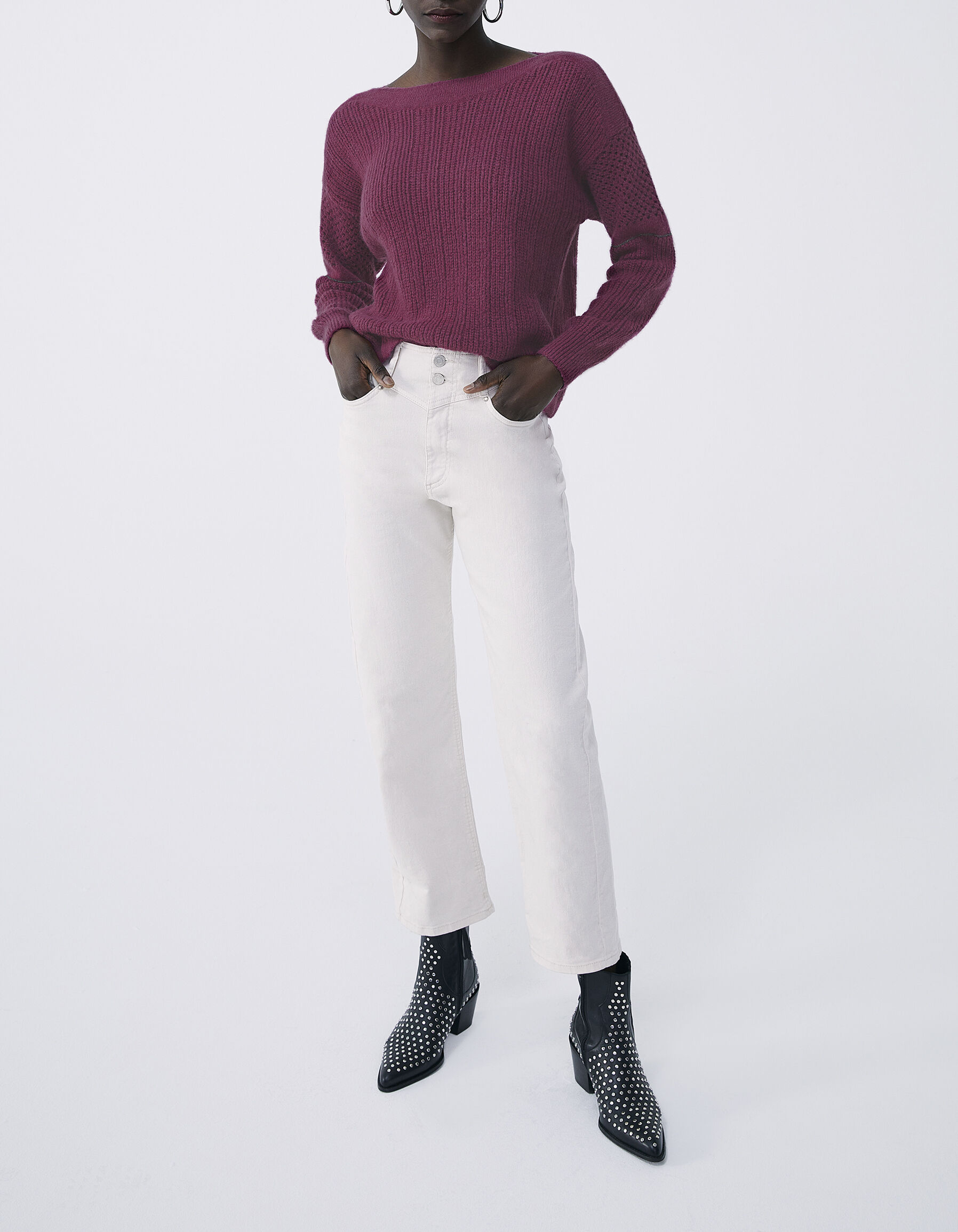 Pull violet sales femme zara