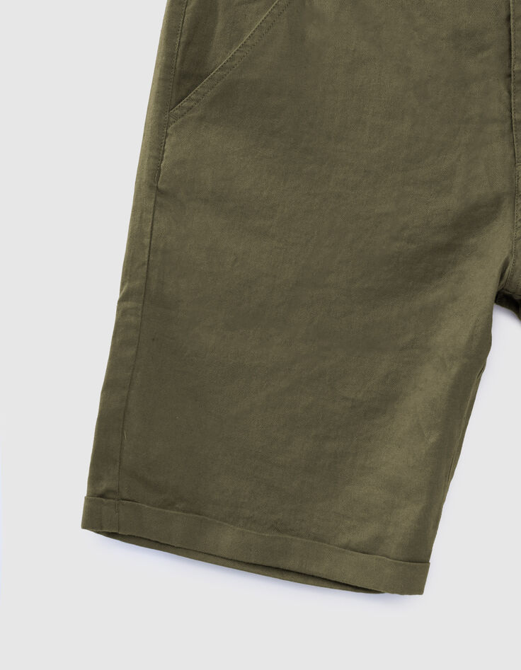 Bermudas caqui lino hombre-3