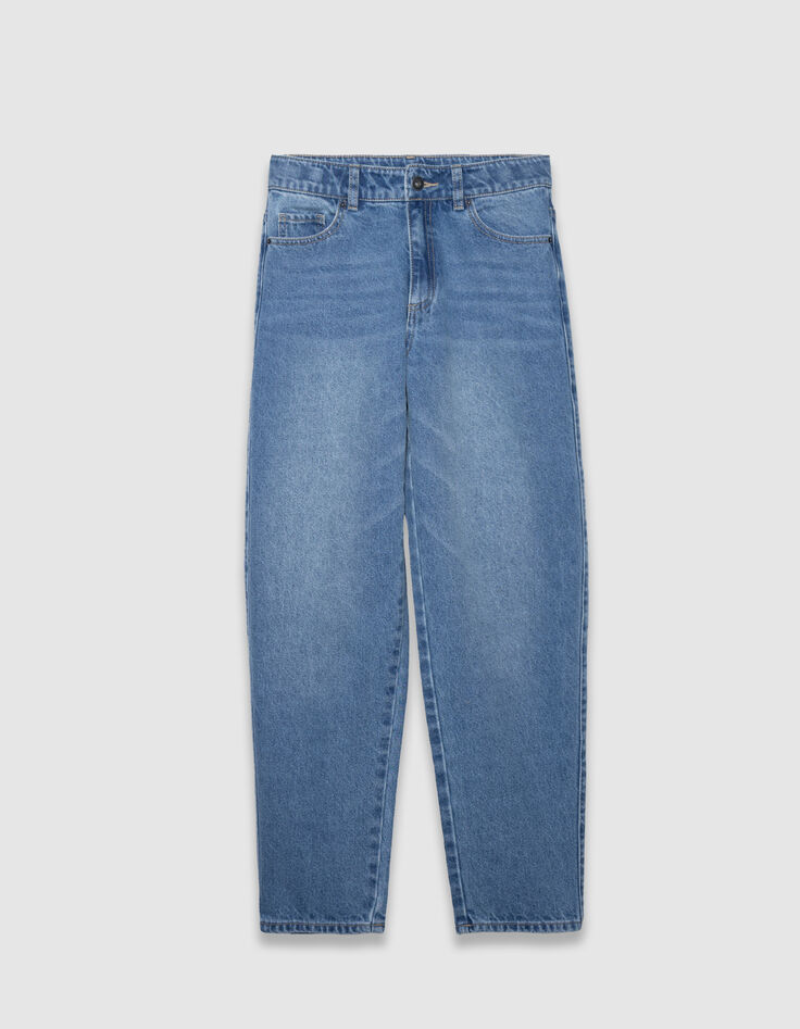 Blaue Gaucho-Mädchenjeans-3 Blaue Gaucho-Mädchenjeans-3