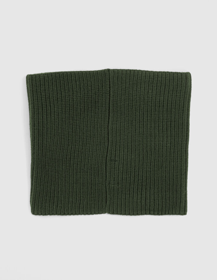 Bronzefarbener Jungenrippstricksnood -3