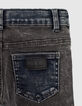 Black Used und blaue Skinny-Jungenjeans -6