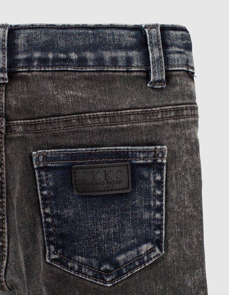 Black Used und blaue Skinny-Jungenjeans -6