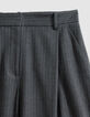 Grau gestreifte Tennis-Bermudas f&uuml;r Damen-8