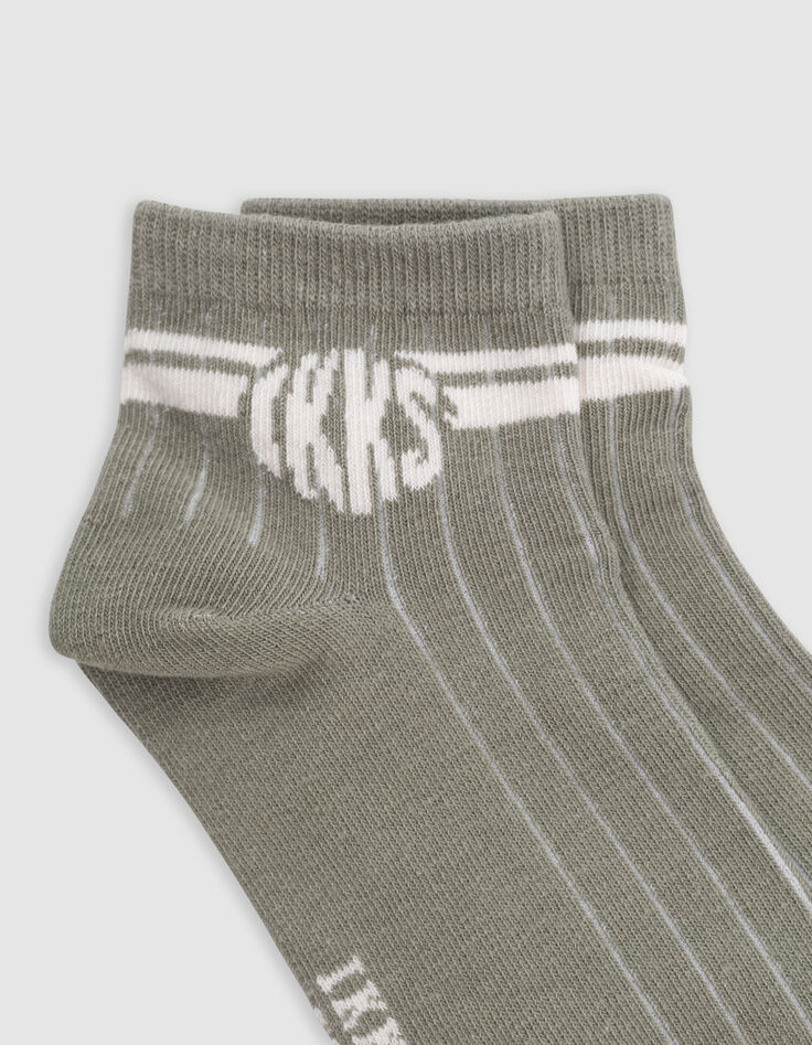 Chaussettes kaki, grises, écrues garçon-5