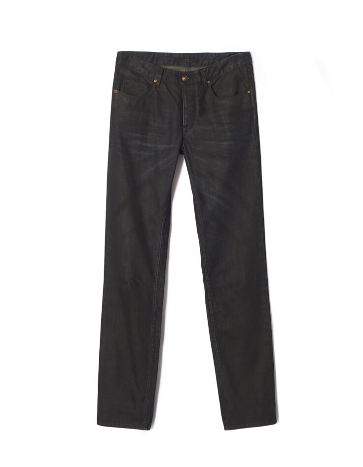 Men's slim black jeans -5