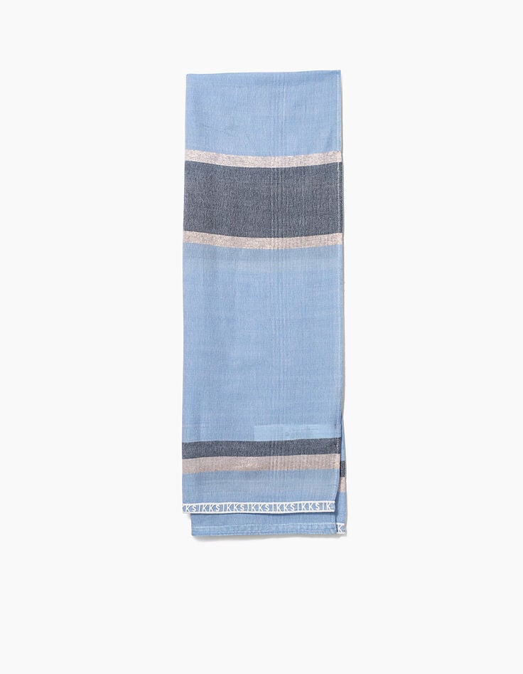 Foulard à rayures bordé dentelle IKKS fille-2