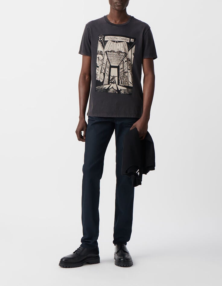 Graues Herren-T-Shirt, Comic-Motiv IKKS x BATMAN-1