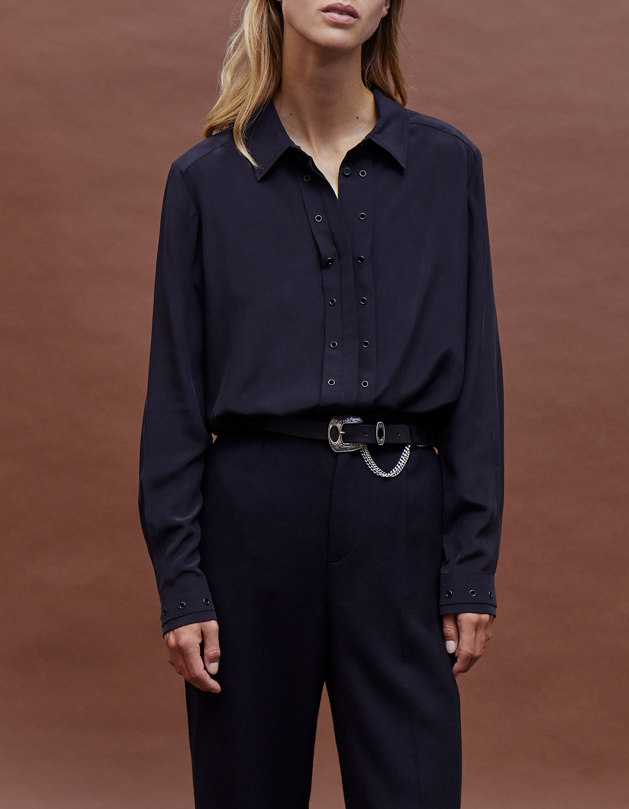 Chemisier en hot sale soie femme