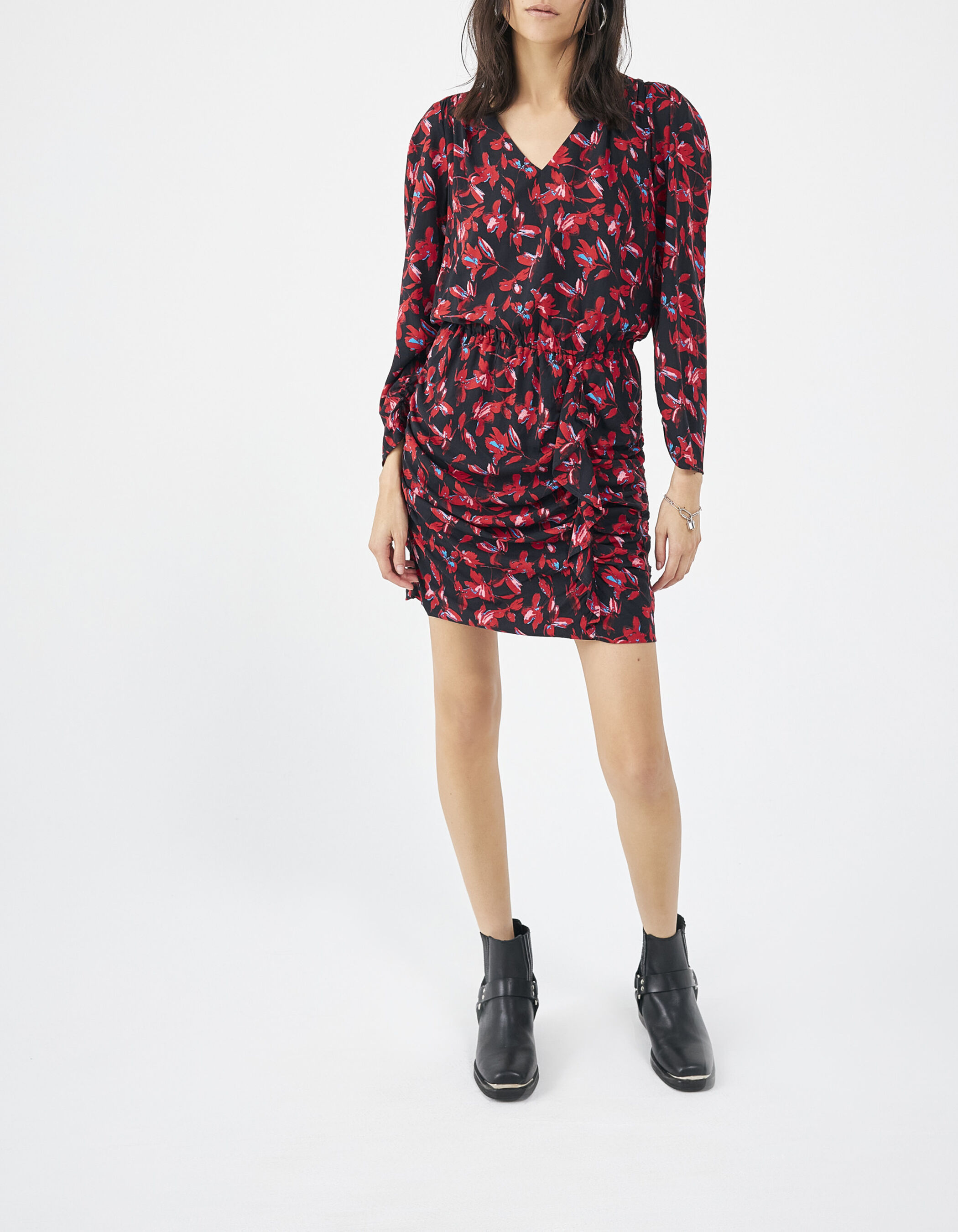 Robe rouge ikks cheap femme