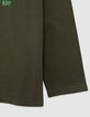 T-Shirt Jungen mit khakifarbener Botschaft-6