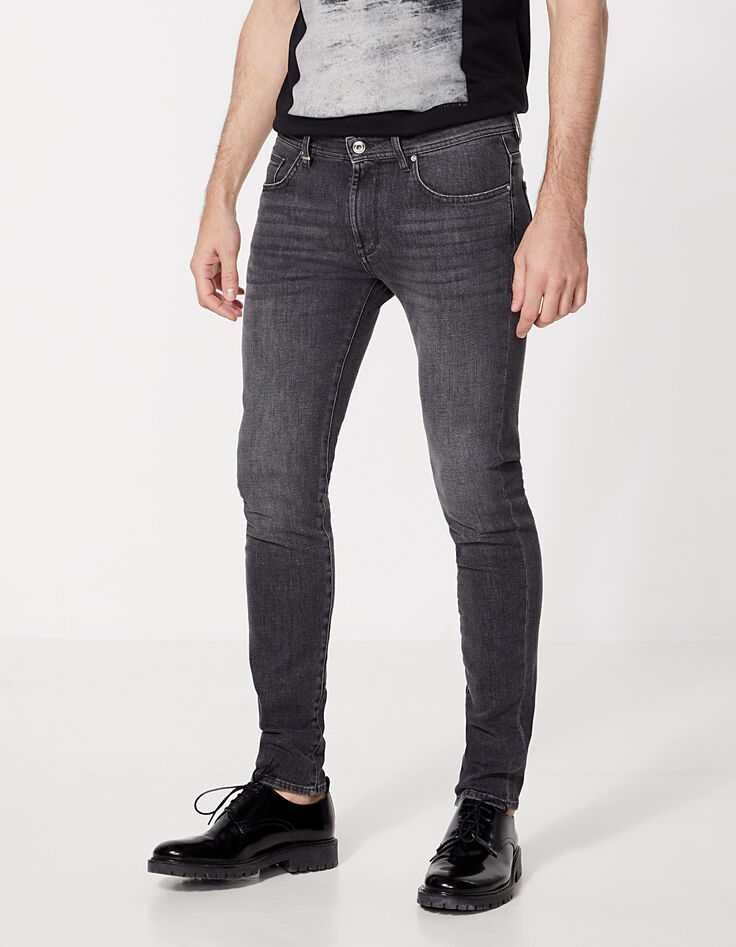 Antracietgrijze SKINNY jeans Casa IKKS BETTER Heren-2