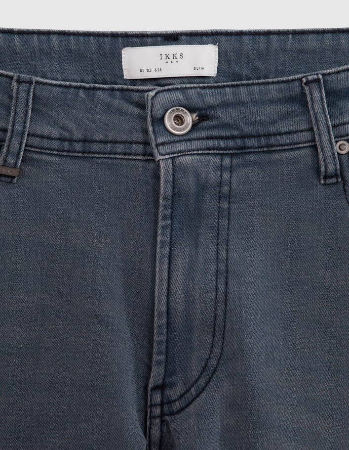Leisteenblauwe SLIM jeans Skip Heren - IKKS