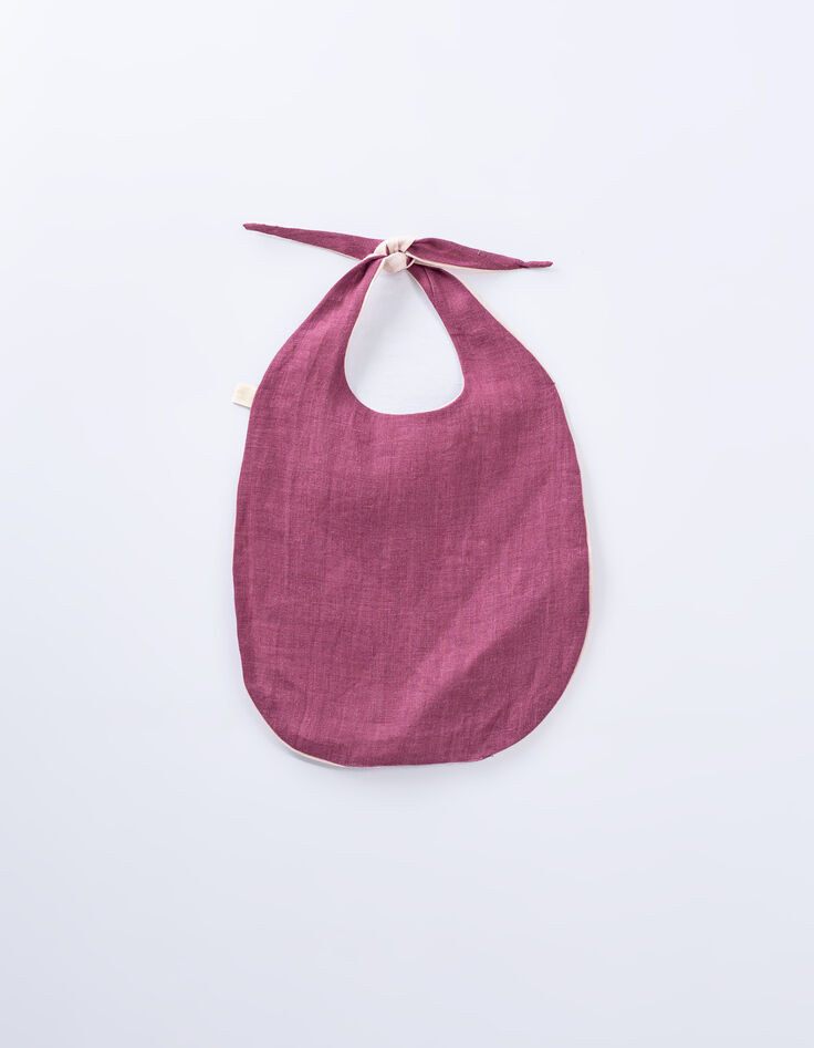 Lange violet en roze slabber linnen GABRIELLE PARIS-2